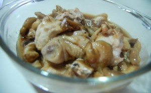 Steamed chicken with salted fish recipe